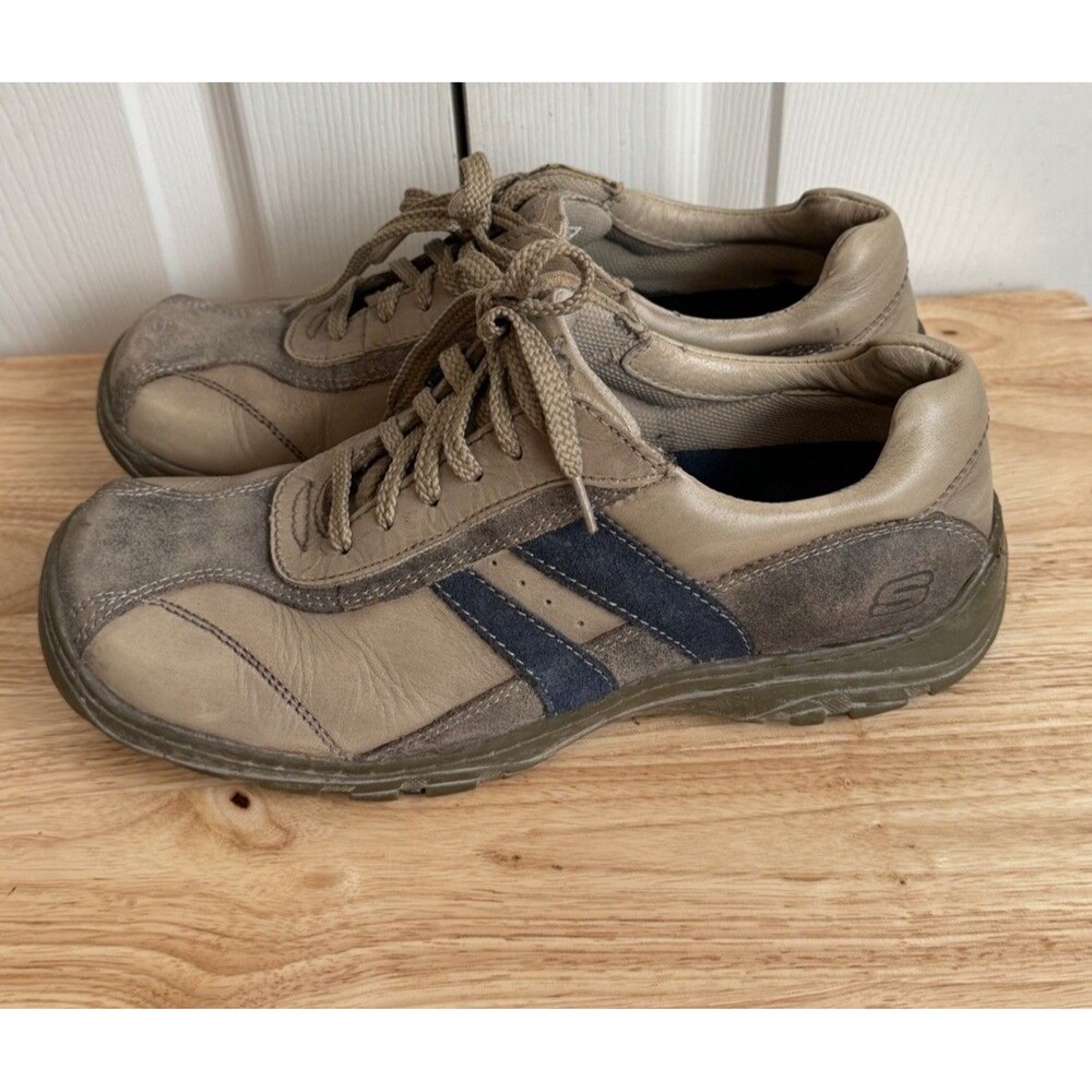 Skechers Mens Tan Light Brown 9.5 Leather Shoes 60306 Diameter Vassell Oxford
